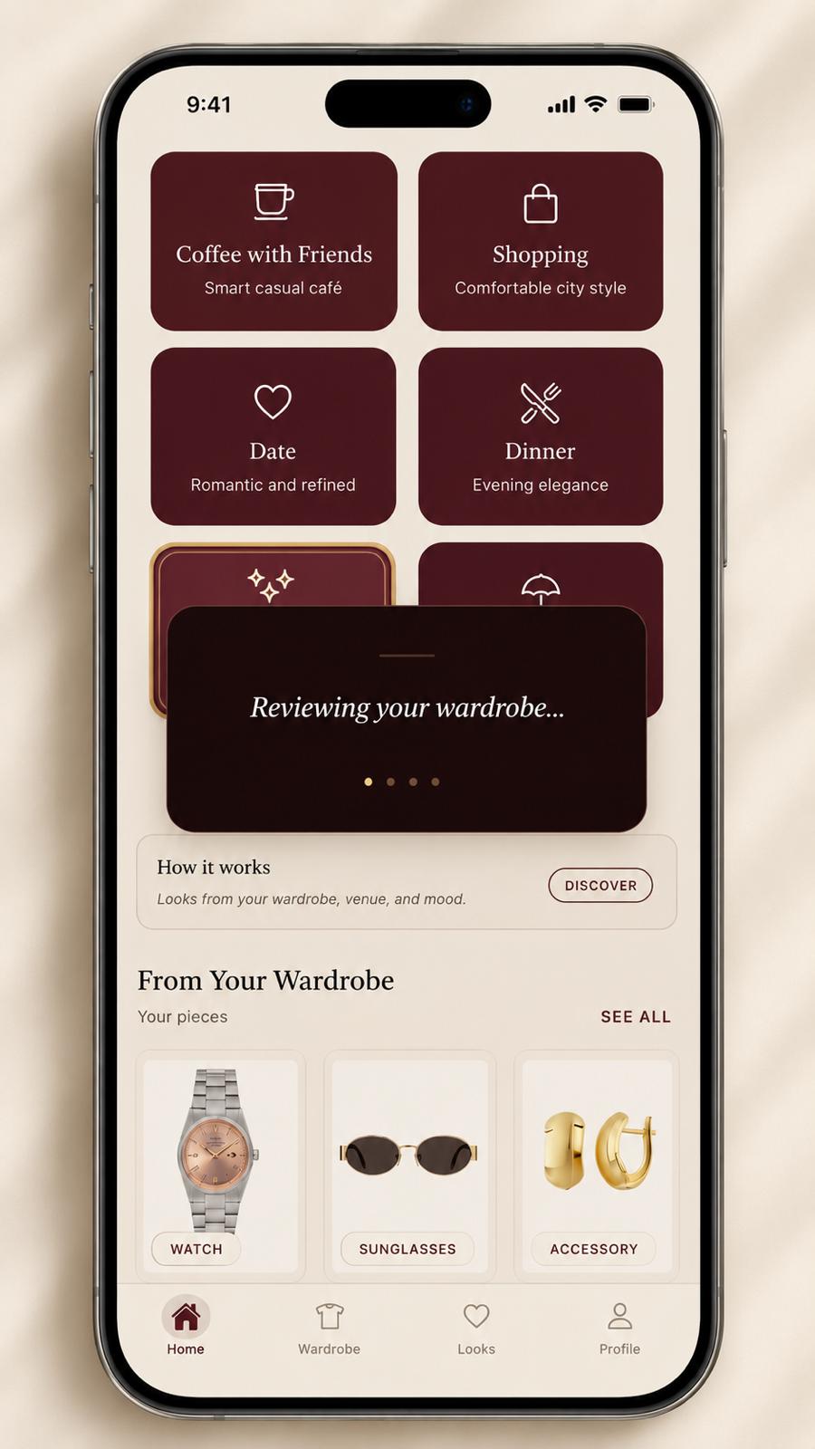 Stylove saved looks screen